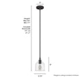 thumbnail image 6 of Hunter - Dunshire 1-light Noble Bronze, Mini Pendant Light, Dimmable, Casual Style, Bell Shaped, for Bedrooms, Dining, Living Rooms - 19656, 6 of 7