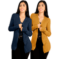 thumbnail image 1 of Set De 2 Sueter De Mujer Manga Larga Sueteres Botón Sweater UNITALLA, 1 of 5