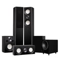 thumbnail image 1 of Fluance Reference Surround Sound Home Theater 5.1 Channel Speaker System including 3-Way Floorstanding Towers, Center Channel, Bookshelf Surrounds and DB10 Subwoofer - Black Ash (X851BR), 1 of 8