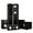 Black Ash, variant on Fluance Reference Surround Sound Home Theater 5.1 Channel Speaker System including 3-Way Floorstanding Towers, Center Channel, Bookshelf Surrounds and DB10 Subwoofer - Natural Walnut (X851WR)