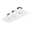 thumbnail image 4 of Maxxima 4 in. 3 Head Trimless LED Slim Square Recessed Anti-Glare Gimbal Downlight, White, Canless IC Rated, 3000 Lumens, 5 CCT 2700K-5000K, 4 of 14