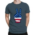 thumbnail image 2 of USA Peace Sign Men's T-shirt, 2 of 3