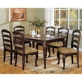 thumbnail image 6 of Bowery Hill Transitional Wood Carved Dining Table in Dark Walnut, 6 of 7