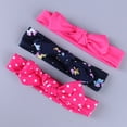 thumbnail image 3 of FRSASU 3Pcs Kids Floral Headband Girls Baby Elastic Bowknot Accessories Hairband Set, 3 of 3