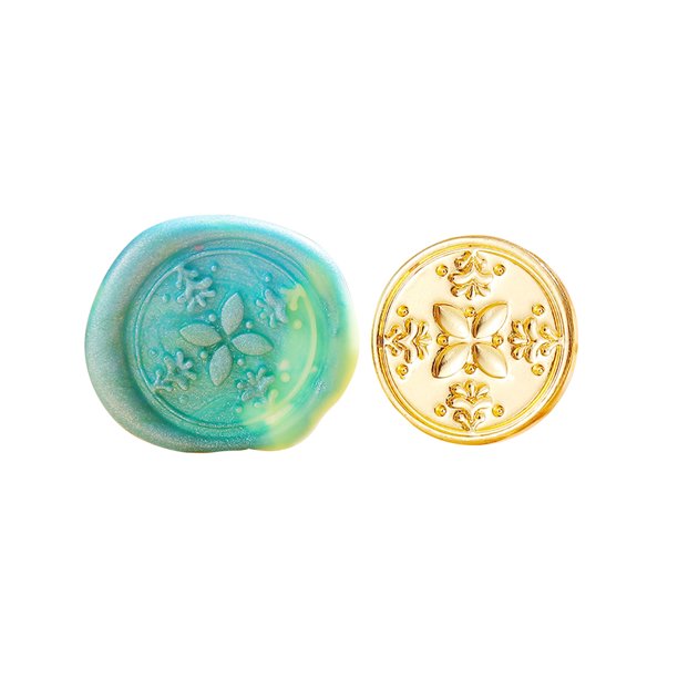 Cabeza De Sello Creative Fire Paint Head Classic Vintage Stamps Head para regalo (cinco flores doradas) Tmvgtek Libre de BPA