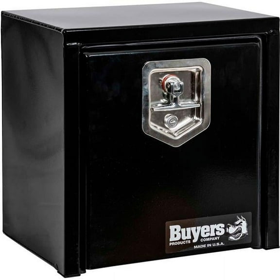 15x10x15 Inch Black Steel Underbody Truck Box with T-Handle