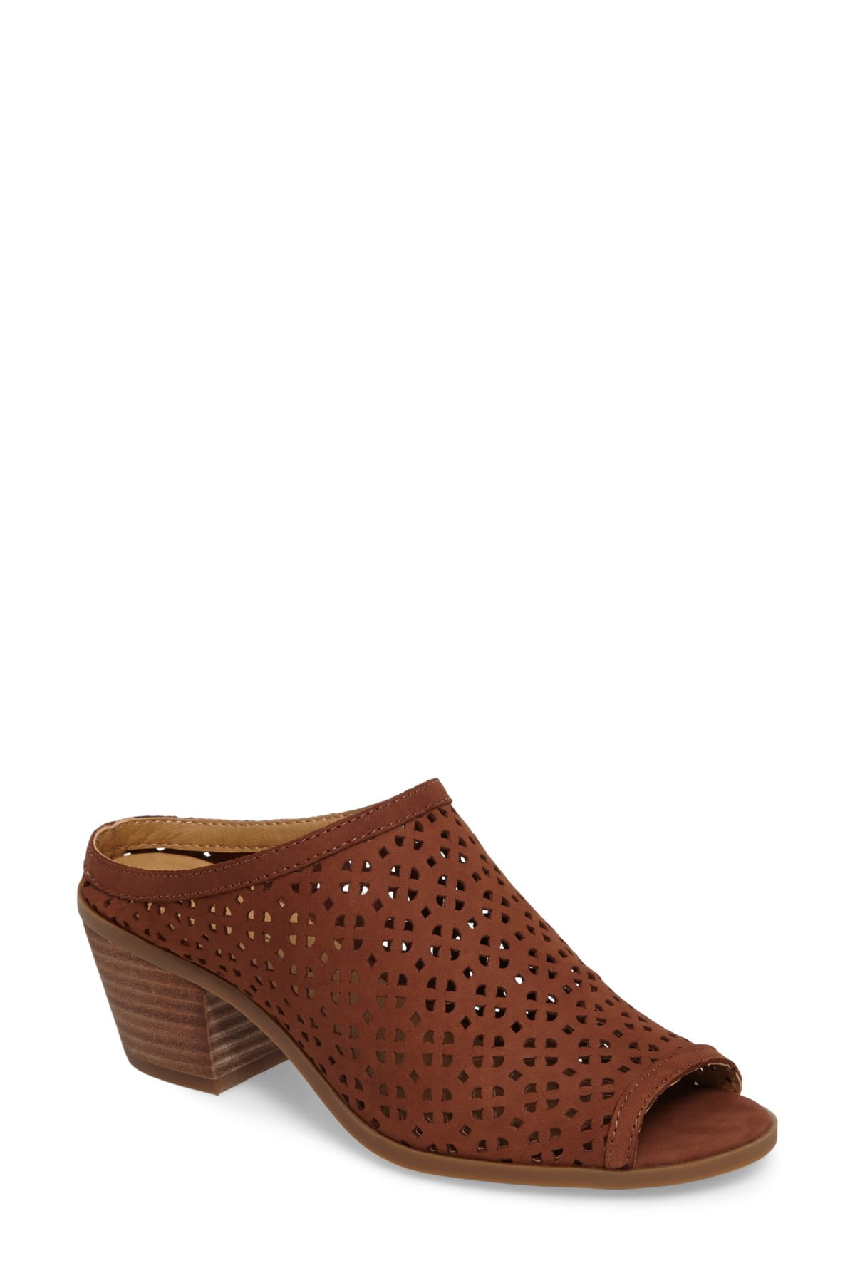 Me too zara perforated cheap leather mules