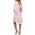 thumbnail image 3 of Betsy & Adam Robe Évasée à Dos Drapé pour Femmes Petites, Blush, 2P, 3 of 3