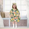 thumbnail image 7 of FORMRS Wearable Blanket Hoodie with Sleeves for Kids Cozy Flannel Sweatshirt, Citrus Fruits, 7 of 7