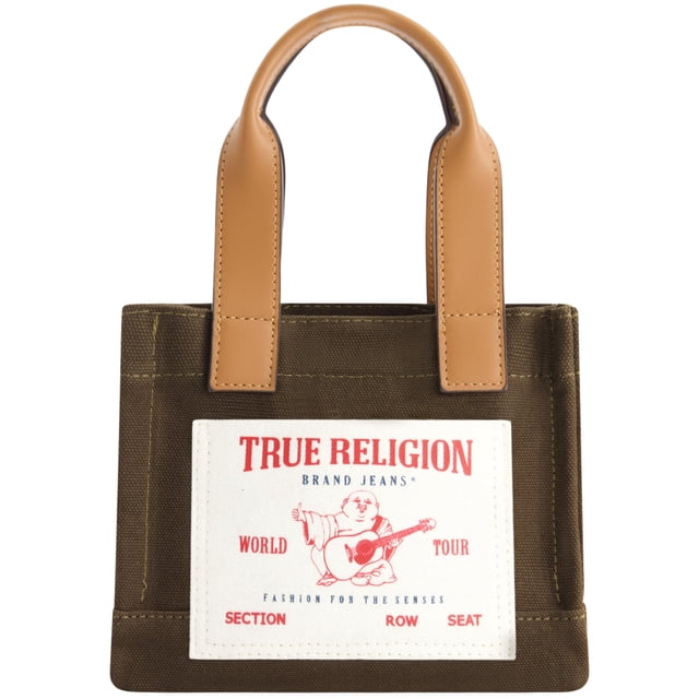 Bolso de mano True Religion Mini Tote Ote Olive 20x18x10 cm