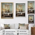 thumbnail image 4 of Designart "Bathroom Vintage beauty II" Bathroom Floater Framed Canvas Art Print, 4 of 7