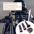 thumbnail image 3 of Sidaley Par ajustable de 22 mm para manillar de motocicleta, kit de empuñaduras de aleación de aluminio, empuñaduras de barra para Motor Cruiser en Accesorios para motos violeta Sidaley VI002286-05, 3 of 6