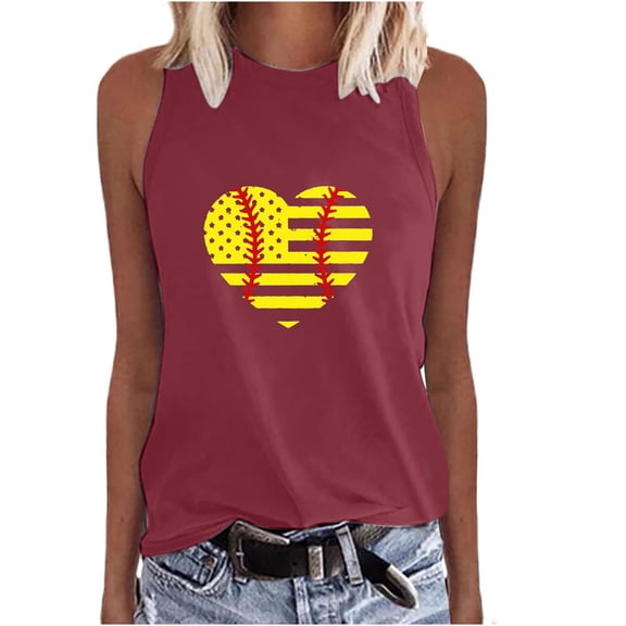 XMMSWDLA Womens Tank Tops Summer T Shirts Sleeveless Casual Loose Tunic Blouses Womens Basic Tops