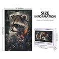thumbnail image 4 of 1000 pcs Sunglasses Raccoon puzzles for adults 1000 pieces,Stress relieving pleasure,Unique Animal Art Sunglasses Raccoon Wooden Puzzle,for Animal Enthusiast Gift,Creative Activity Hobbies for Adults, 4 of 6