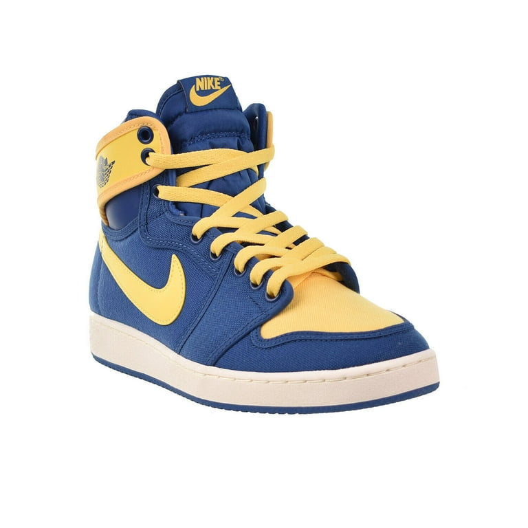 Men s Jordan 1 Retro AJKO Laney True Blue Topaz Gold Sail DO5047 407 11 Walmart