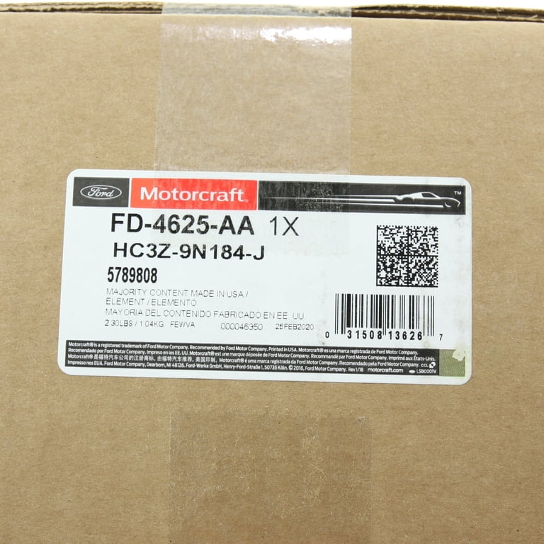 Motorcraft, Fuel Filter, FD4625AA, Black, Genuine Part - Walmart.com