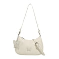 thumbnail image 2 of Bolso de hombro para mujer con diseño de mariposas, suave, para verano Blanco, 2 of 9
