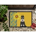 thumbnail image 3 of Carolines Treasures WDK5474MAT 18 x 27 in. Summer Sunflowers Black & Silver Schnauzer Indoor or Outdoor Mat, 3 of 7