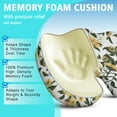 thumbnail image 5 of Premium Sunflower Pattern Memory Foam Seat Cushion Ergonomic Chair Pad for Office Chair, Car, Airplane & Bleachers Sciatica, Tailbone Hip & Back Pain Relief - Chair Cushion for Long Office Workers., 5 of 5