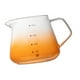 thumbnail image 4 of Taza de espresso con vertedor, portátil con escala, taza medidora de vidrio, jarra para espumar leche para cafetería, cocina, oficina, espumador Naranja, 4 of 8