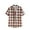 Red, variant on Tungbrin Men's Plaid Button down Shirts 2025 Trendy Short Sleeve Lapel Tops Teen Boys Big and Talls Casual Blouse Tees