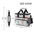 thumbnail image 3 of FORMRS Insulated Cooler Bag 24 Cans Capacity Soft Leakproof Lunch Box with Side Pockets, Green Geometric, 3 of 7