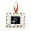 Pearhead Ultrasound Frame Multi-color Wooden Special Delivery Sonogram Christmas Decorative Accent Ornament, 3.25"
