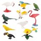 thumbnail image 1 of Modelo de Pájaro Yotijar Decoración de Guacamayos Mini figuras de pájaros flamencos, 1 of 10
