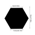 thumbnail image 3 of Inteprter 24 piezas de pegatinas de pared para interiores, decoración acrílica para habitación, espejos, decoraciones, diseño de escena, accesorio, Decoración del hogar Negro 24 Stück Inteprter HA047855-01B, 3 of 6