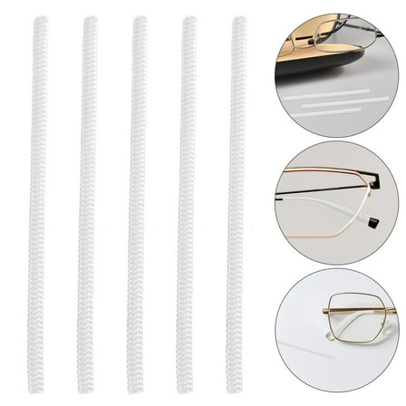 FOMIYES HOMEMAXS 5pcs Non slip Eyeglasses Temple Tip Sleeves Glasses Arm Covers