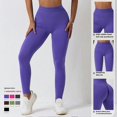 thumbnail image 5 of Summer High Waist Pants Butt Lift Slim-Fit Pants High Elastic Fitness Pants, 5 of 5