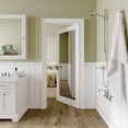 thumbnail image 2 of 32" X 80" 1 Lite Mirrored Prefinished Door Slab Solid Manufactured Wood Core Standard Door, 2 of 8
