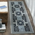 thumbnail image 3 of SAFAVIEH Classic Vintage Seanna Geometric Area Rug, Navy/Light Blue, 8' x 10', 3 of 9