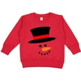 thumbnail image 2 of Inktastic Snowman with Top Hat and Carrot Nose Toddler Sweatshirt, 2 of 4