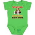thumbnail image 3 of Inktastic Protected by a Basset Hound Funny Dog Boys or Girls Baby Bodysuit, 3 of 5