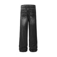 thumbnail image 5 of Tiweut Mens Baggy Jeans Y2k Hop Wide Leg Denim Pants Casual Loose Trousers Streetwear,Black, 5 of 5