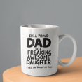 thumbnail image 2 of I'M a Proud Dad Of a Freaking Coffee Mugs 15 OZ Sublimation Mugs,Double-sided Printing Ceramic Cups Ceramic Mugs for Coffee,Tea,Hot Cocoa, 2 of 4