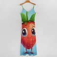thumbnail image 5 of Lots of Little Strawberries Sleeveless Dress Dresses Women Summer Women's Summer Clothing, 5 of 9
