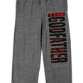 thumbnail image 2 of The Godfather Mood Adult Gray Heather Sleep Pajama Pants-Medium, 2 of 4