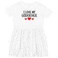 thumbnail image 3 of Inktastic I Love My Godfather Girls Toddler Dress, 3 of 5