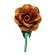 thumbnail image 1 of Flor artificial de metal rosa para cumpleaños, arreglo floral que no se marchita, regalo de flores Oro, 1 of 9
