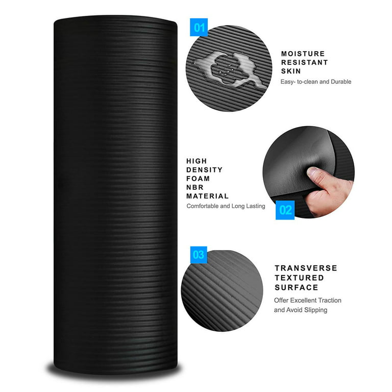 Aduro Sport Yoga Workout Mat, 1/2-Inch Extra Thick Yoga Foam Mat – Aduro  Products
