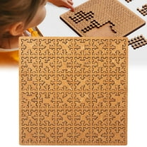 2026 New Fractal Tray Puzzle Hard Irregular Wooden Jigsaw, Mind-Bending No-Image Fractal Puzzle Challenge, Hilbert Curve Brain Teaser Educational Brain Teaser for Adults