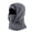 Dark Gray, variant on Skiing Headgear Outdoor Winter Warm Hat 3-in-1 Integrated Thermal Hood Scarf Face Guard Sports Running Hat