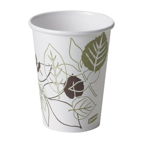 Georgia-Pacific DIXIE 12OZ PAPER HOT CUPS BY GP PRO (GEORGIA-PACIFIC),FIT LARGE LIDS,PATHWAYS,1,000 CUPS PER CASE