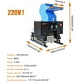 thumbnail image 2 of PreAsion 250 Type Plastic Shredder Grinding Machine Plastic Bottle Crusher 220V 4KW, 2 of 11