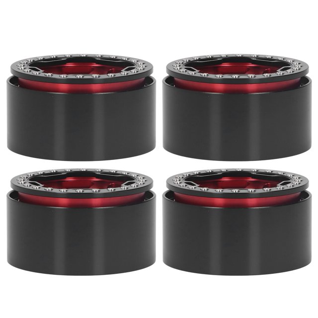 4Pcs 2,2 Pouces Moyeux de Roue en Alliage d'Aluminium Moyeux de Roue pour 1/10 à Télécommande RC Rock Crawler Voiture