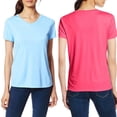 thumbnail image 3 of Short Sleeve T Shirts Summer Tops for Tween Girls Slim Fit V-neck T-Shirt Tops,Casual Basic Layer Summer Cotton Comfy Classic Shirt,XS-3XL Pink, 3 of 6