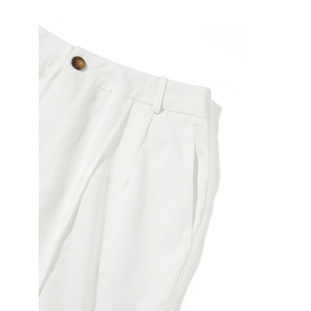 Kmbangi Women's Formal Pants Solid Color Full-Length Flare Pants