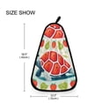 thumbnail image 6 of Turtle Srawberries Leaves Hanging Towel Kitchen Hand Towel Bathroom Absorbent Towel Machine Washable Quick Dry Dishcloths, 6 of 6